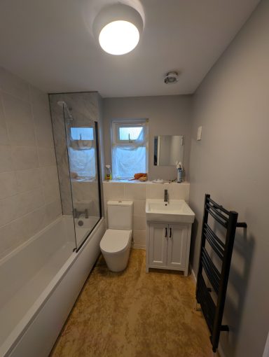 Bathroom looking fresh and new.